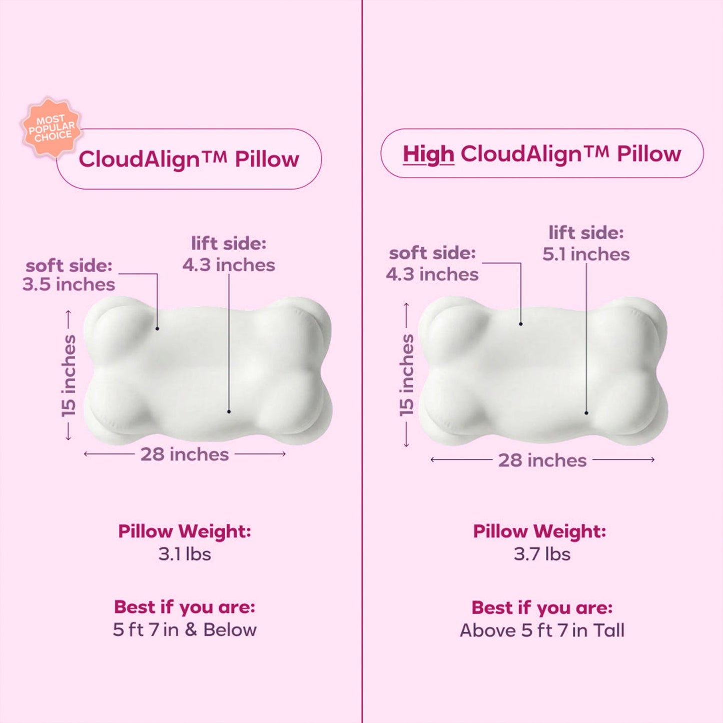 EaseFlow™ Cloud Comfort Pillow